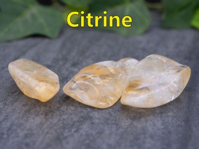 Citrine
Citrine is the yellow variety of quartz, and its name comes from the Old French word for lemon. Most Citrine on the market is actually heat treated Amethyst, which comes from Brazil. Citrine s also the November birthstone.

