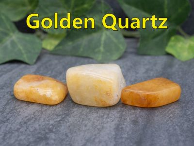Golden Quartz
This is Iron stained quart, which is where it gets it's golden colour from.  Our Golden Quartz is locally and ethically harvested.
