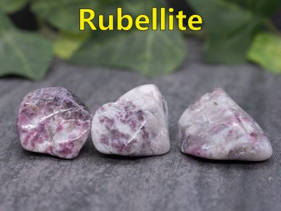 Rubelite
Also referred to a Red Tourmaline, Its name is derived from the Latin word for red, “rubellus”. Rubellite can be found in Afghanistan, Brazil, Nigeria, Mozambique, Madagascar, and in the USA. 

